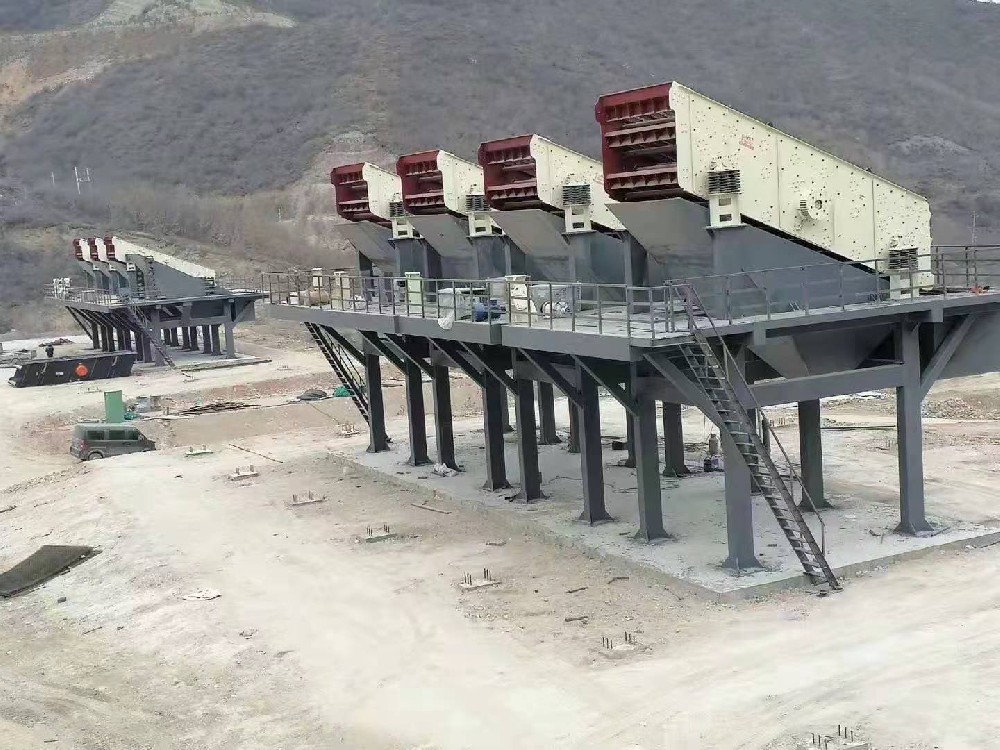 弘森機械承建安徽績溪砂石線生產(chǎn)現(xiàn)場